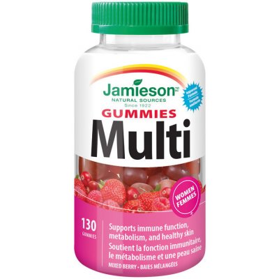 Jamieson Gummies Multi pro ženy 130 želatinových pastilek – Hledejceny.cz