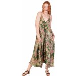 Sanu Babu Dlouhé šaty na ramínka s kapsami zelené s paisley potiskem FREE Zelená – Hledejceny.cz