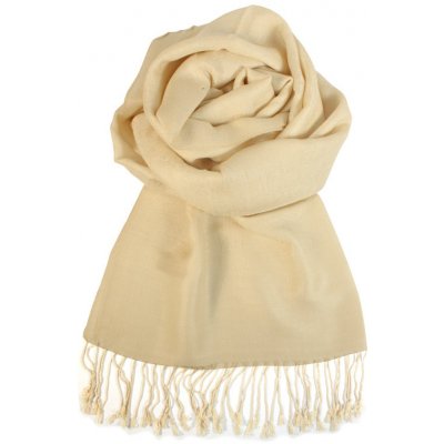 Vicenza elegantní cashmere šál LZ-056_78 světle béžová