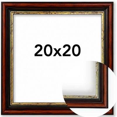 Fotorámeček Paris Rozměr: 20 x 20 cm, Barva: Hnědá, Typ zasklení: Sklo – Hledejceny.cz