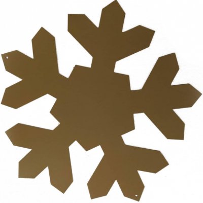 DECOLED 2D Kovová vločka zlatá pr. 20 cm – Hledejceny.cz