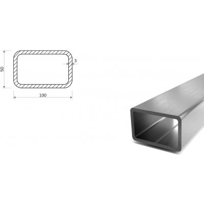 Nerezový jekl 100x50x3 (1.4404) – Zbozi.Blesk.cz