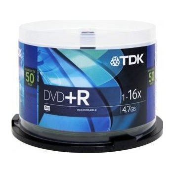 TDK DVD+R 4,7GB 16x, 50ks (T19444)