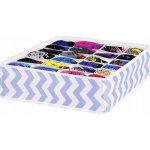 Springos Organizér do zásuvky 24-dílný 33x33x10 cm modro-bílý pruh – Zboží Mobilmania