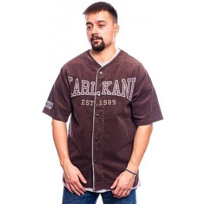 Karl Kani Woven Retro Corduroy Baseball Shirt brown – Zbozi.Blesk.cz