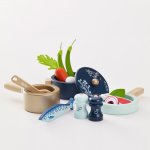Le Toy Van Sada dřevěného nádobí do dětské kuchyňky