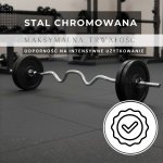 ACTIGET ACT0007 Vzpěračská tyč 120 cm EZ silně lomená osa 25 mm – Zboží Dáma