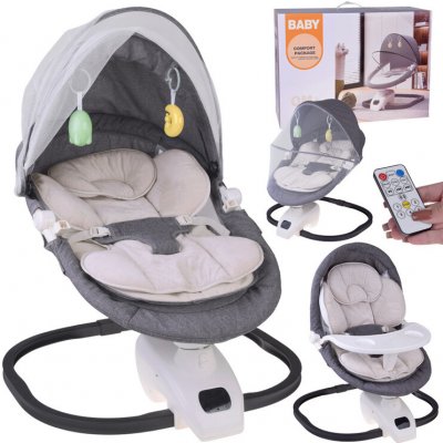 JOKO Dětské lehátko 3v1 s houpačkou křesílkem a moskytiérou – Sleviste.cz