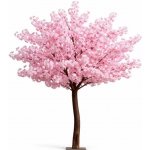DECOLED 3D umělý strom Sakura 200 × 150 cm, růžová dekorace, IP44 venkovní, kov a plast – Zboží Dáma