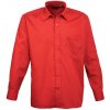 Pánská Košile Premier Workwear pánská košile s dlouhým rukávem PR200 red