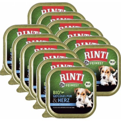 Rinti Feinest Bio Pur Adult Dog drůbeží srdíčka 12 x 150 g – Zboží Mobilmania