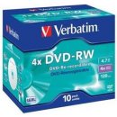 Verbatim DVD-RW 4,7GB 4x, jewel, 5ks (43285)