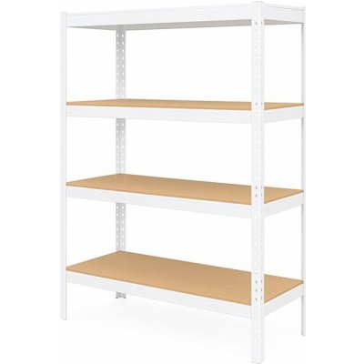 Vyprodej-Regalu.cz Regál 1500x700x300 mm lakovaný 4-policový, nosnost 700 kg bílý – Zboží Dáma