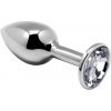 Anální kolík Alive Mini Metal Butt Plug Anal Pleasure White M