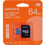 ADATA microSDXC 64 GB UHS-I U1 AUSDX64GUICL10A1-RA1 – Zboží Mobilmania