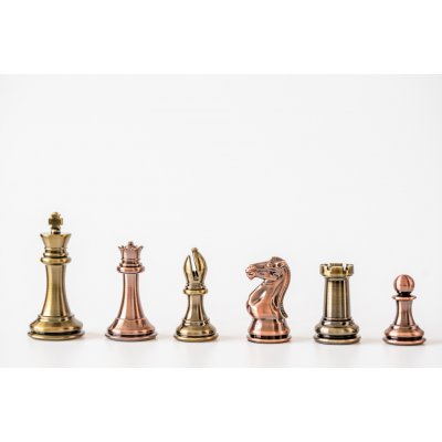 Šachové figurky Staunton Zinek & Bronz – Zboží Živě