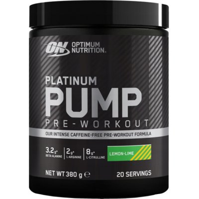 Optimum Nutrition Platinum Pump Pre-workout 380 g – Zboží Mobilmania