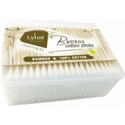 Lybar Original Natural Bamboo Vatové tyčinky v sáčku 200 ks – Hledejceny.cz
