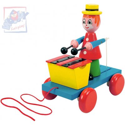 Woody tahací klaun s xylofonem – Zboží Mobilmania