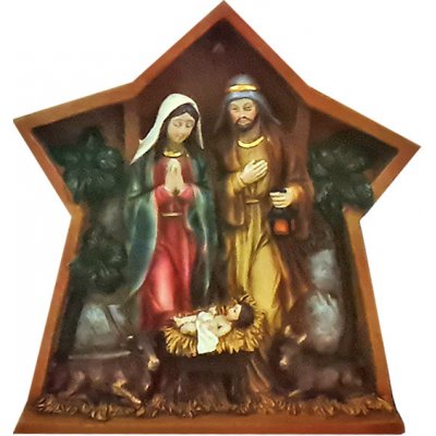 Euro Habitat Betlém ve tvaru hvězdy s figurkami 20 cm – Hledejceny.cz