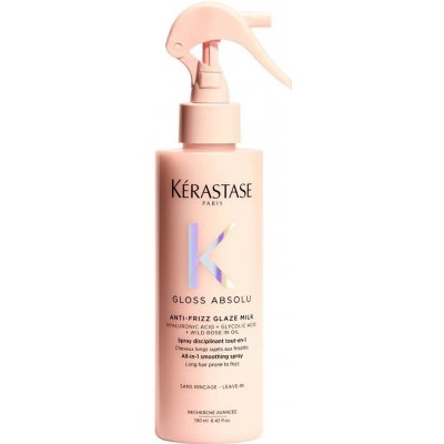 Kérastase Gloss Absolu Anti-Frizz Glaze Milk bezoplachový sprej pro lesk a hebkost vlasů 190 ml – Hledejceny.cz