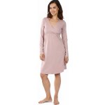 Moniel košilka/šaty kojící Pastel růžová s dlouhým rukávem – Zboží Dáma