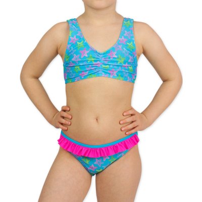 Acqua Dívčí dvoudílné plavky hvězdice Tyrkysová – Zboží Mobilmania