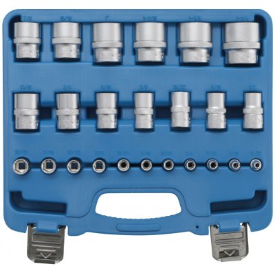 BGS technic Sada vnitřních nástrčných klíčů 1/4" a 1/2", šestihranné, 24 ks - B2246 – Zboží Mobilmania