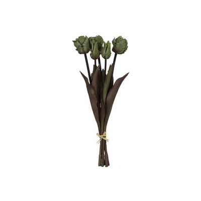 Papouščí umělé tulipány svazek 5ks 40cm