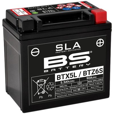 BS-BATTERY SLA BTX5L/BTZ6S | Zboží Auto