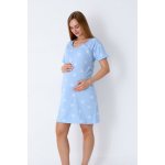 Noční košile ke kojení 21305 Blue Stars – Zboží Dáma