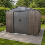 BestBerg BBSH-608WT 5,3 m² 205 x 257 x 202 cm bílé dřevo/taupe – Sleviste.cz