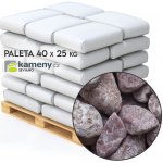 Okrasné kameny Atlas Red valounky - vápenec Vyberte si balení: Paleta - 40 x 25 kg - DOPRAVA ZDARMA, Vyberte si velikostní frakci: 4 - 8 cm – Hledejceny.cz