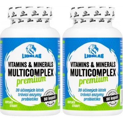 Lionlab Vitamins & Minerals Premium Multicomplex 90 kapslí – Zboží Mobilmania