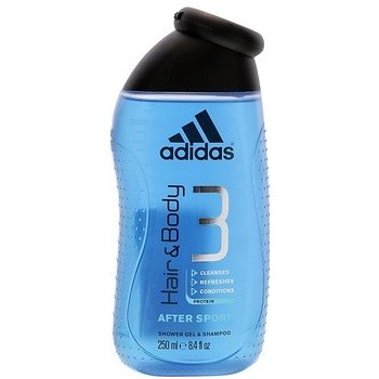 Adidas 3 Active After Sport Men sprchový gel 250 ml