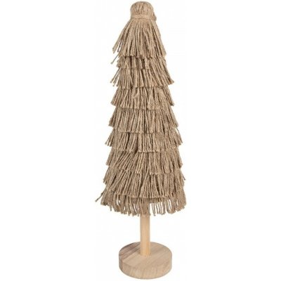 Clayre & Eef Dekorace vánoční stromek s jutovým provázkem - Ø 14*42 cm – Hledejceny.cz