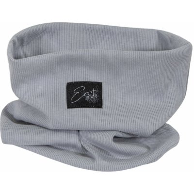 ESITO Dvojitý žebrovaný nákrčník Color šedá – Zboží Mobilmania