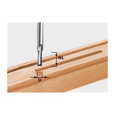 Festool HW S8 D4/10 Drážková fréza HW, stopka 8 mm 490953