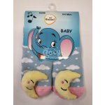 Kojenecké ABS ponožky s chrastítkem měsíc – Hledejceny.cz