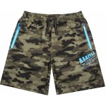 Kugo chlapecké kraťasy MT0529 khaki/ tyrkysová aplikace Khaki – Zboží Dáma