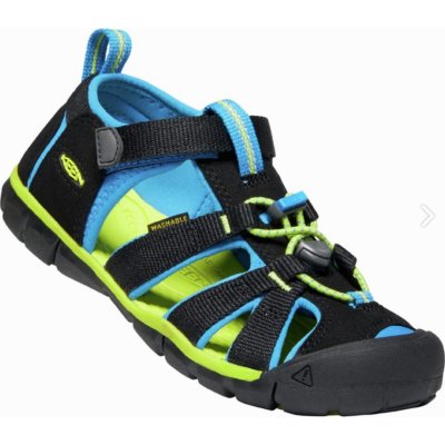 Keen Seacamp II CNX sandálky black/brilliant blue – Zboží Mobilmania