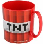 SAFTA Minecraft dětský červený plastový hrnek 350 ml – Sleviste.cz