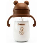 Kidnort Hrneček s brčkem Bringebaer hnědý 300 ml – Hledejceny.cz