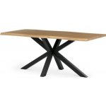 Autronic Twist HT-F4618OAK Jídelní stůl 180 x 90 x 75 cm přírodní dub – Zbozi.Blesk.cz