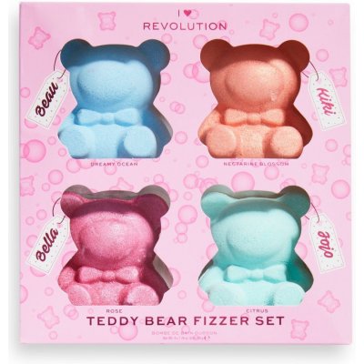 I Heart Revolution Teddy Bear šumivé koule do koupele 4 x 50 g dárková sada – Zboží Mobilmania