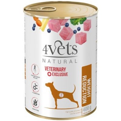 4Vets Natural Veterinary Exclusive WEIGHT REDUCTION 400 g – Zboží Mobilmania