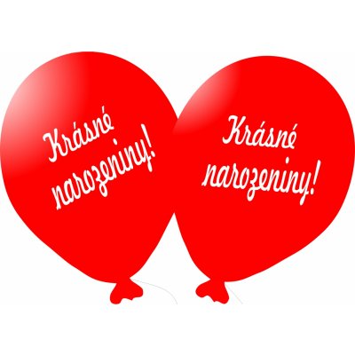 Balonky.cz Balónek červený Krásné narozeniny! – Zbozi.Blesk.cz