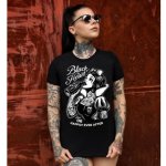 tričko street BLACK HEART SNOW WHITE černá – Zboží Dáma