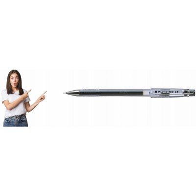 Pilot G-Tec C4 černá gelový roller – Zboží Živě