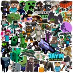 Nálepky Minecraft Varianta: 5 – Zboží Mobilmania